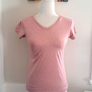 ASICS Pink Athletic V-neck Top size XS